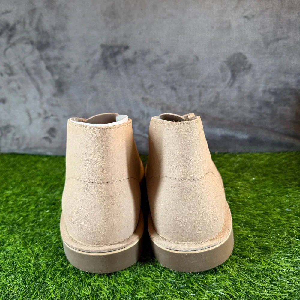 Clarks Shepton Taupe‎ Distressed Suede Desert Chukka Boots Mens 11.5 M 26179923